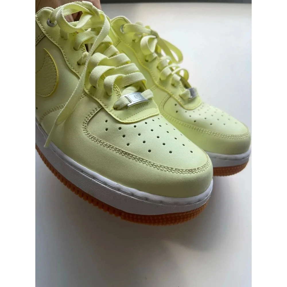 Nike Air Force 1 Premium Luminous Green Women's Gum Sole Sneakers